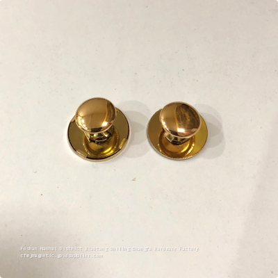 18MM Hanging Light Gold Ultra-thin Double-sided Colliding Rivet Magnetic Button photo-4
