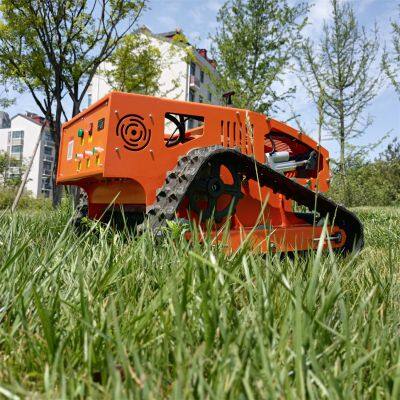 VTC550 Wireless Radio Control Rubber Track Lawn Mower Trimmer Made in China Manufacturer Factory photo-3