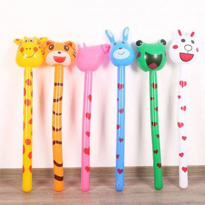 Popular Cartoon Inflatable Animal Stick for Children Gifts PVC Inflated Long Rod Party Decorations photo-3