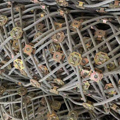 DO/08/300 Galvanized Wire Rope Net SNS Slope Protection for Mountain Stone Welding & Bending Services Fall Protection