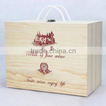 Europe six bottle wooden wine packaging gift box