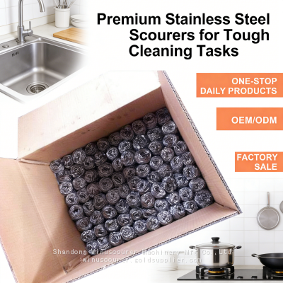 Bulk Stainless Steel Scourer Balls Multipurpose Kitchen Cleaning Tool