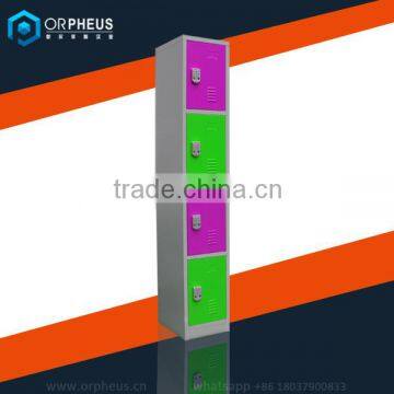 Steel Gym Locker Multi-colour Cabinet Steel Storage Locker 4 Erect Door Gym Locker For Sale