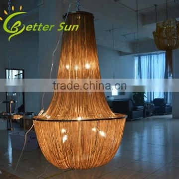 Modern Aluminum Chain Pendant lamp Hotel Chandelier Lighting