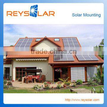 PV Mount Solar Module Brackets 20 Kw Solar Photovoltaic Stent Support Structures for Home Tile Roof