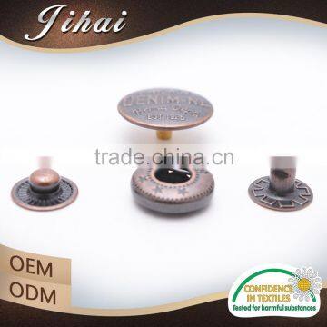 China Factory Prong Jacket Metal Button For Snap Buttons