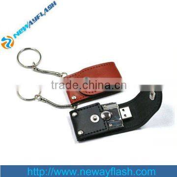 Best popular shape leather usb 4gb flash drive