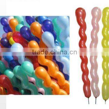 Long latex screw balloons for party