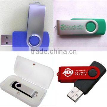 hot selling swivel usb flash drive mental usb pendrive with logo laser engraved