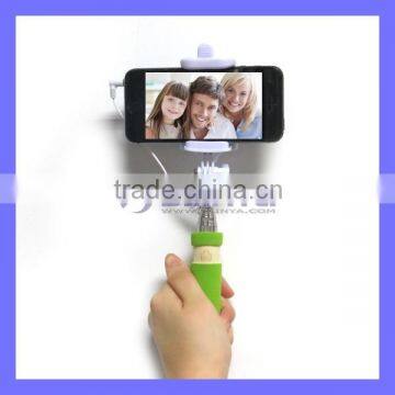 Promotional Gifts Folding Monopad Pocket Selfie Stick With 3.5MM Cable Selfie Monopad For iPhone Android IOS Smart Cell Phone