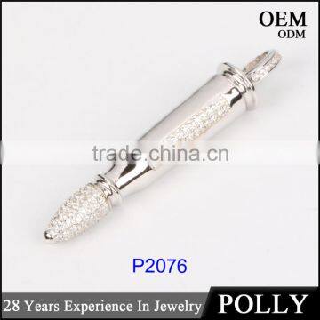 Wholesale American Styles Hip Hop Brass Rocket Pendant With High Quality photo-2