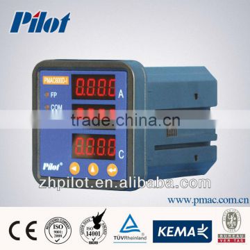 PMAC600D three phase panel meter, ammeter, ampere meter, current meter