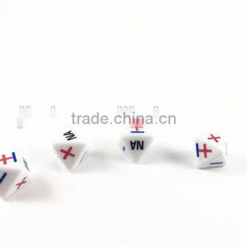 White Logo Printing 8 Sided Custom Dice, Bulk Dice Wholesale photo-2