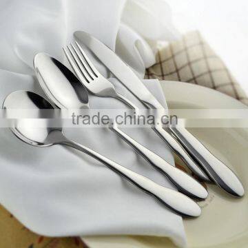 Mirror Polishing Stainless Steel 4pcs Tableware Cutlery Fork Spoon Set