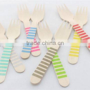 6.25 inch Disposable Wooden forks spoons