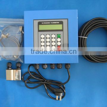 low price digital flange type portable ultrasonic milk / water flowmeter