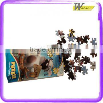 Hot Selling Rabbit Rushing 48 Pieces Lenticular Cartoon Troy Best Supermarket Selling Children Jigsaw Puzzle