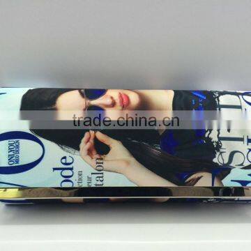 Magazine print evening bag