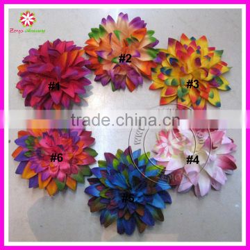 Tie-dye silk mum flower