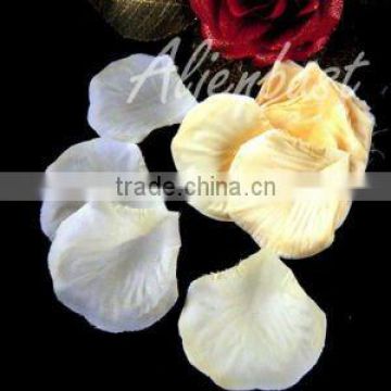 Silk rose petals