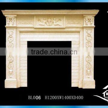 Hot sell modern limestone fireplace