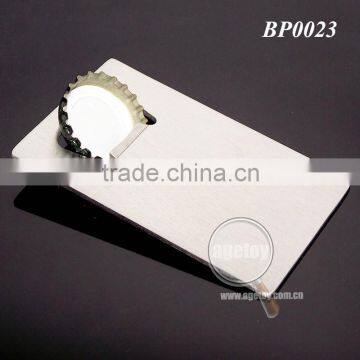 Stainless Steel Brushed Metal Credit Card Shaped Cheap Bulk Bottle Opener photo-4