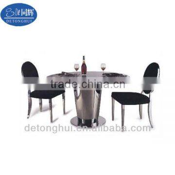 round table, marble top round dining table and chair (CT-807# Y-610)