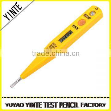 China Factory digital voltage screwdriver tester Electric pen Electroprobe with LCD display