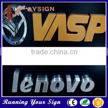 High quality light up LED waterproof anti-rust metal logo