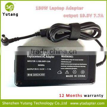 Brand New 150W Universal 19.5v 7.7A AC Adapter for Notebook 7.4*5.0mm