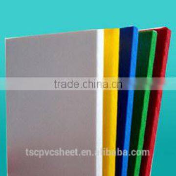 White and colored rigid pvc celuka foam board