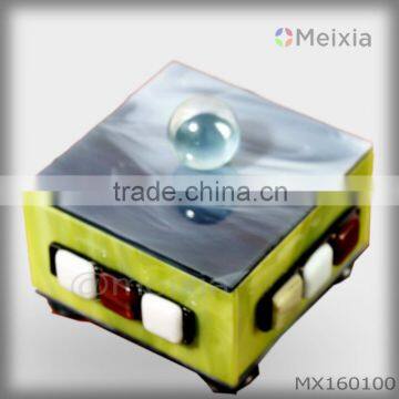 MX160100 fused stained glass jewelry box for home decoration