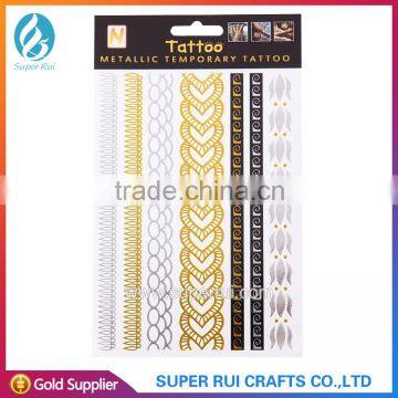 2015 Newest Hot Sale Metallic Temporary Tattoo Stencil photo-3