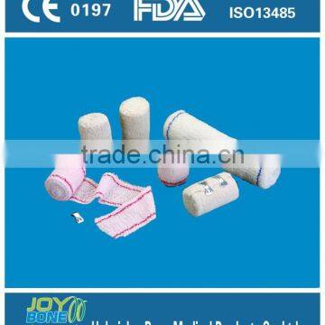 Within 1hours quick reply white rolled surgical elastic crepe bandage with 100% cotton material