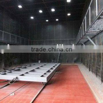 001 wide application sand blasting booth with optional sand recovery system