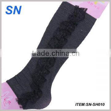 2014 winter fashion lace trimmed leg warmer