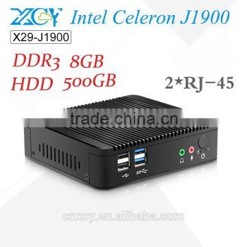 Fanless Design Mini PC Intel J1900 Computer Tablet 8G RAM 500G HDD With Wireless Laptop Computer