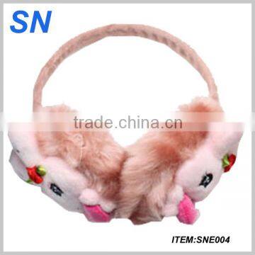 2014 wholesale winter Faux Fur Hair Soft Plush Earmuffs