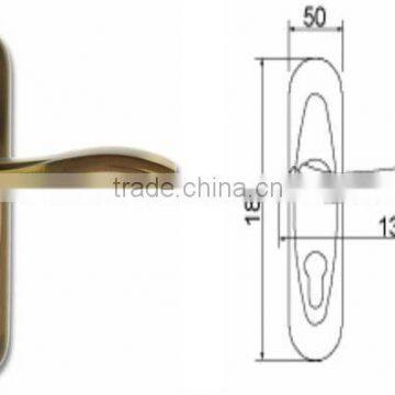 Luxurious Brass wooden door handle locks