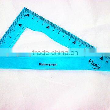 Great Enrionmental Flexible Foldable Triangle Ruler Four Color