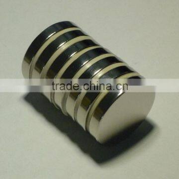 D25.4*3.175mm D1"*1/8" D1"*0.125" Neodymium cylinder magnets with NICUNI plated N35-N42-N48-N52 material grade