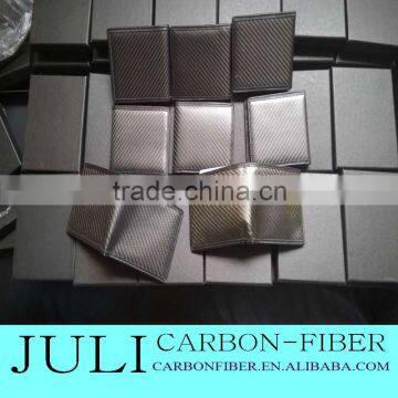 Luxury Carbon Fiber Wallets, Real Carbon Fiber Fibre Black Leather Wallet Bifold Fold Credit ID Card Pockets