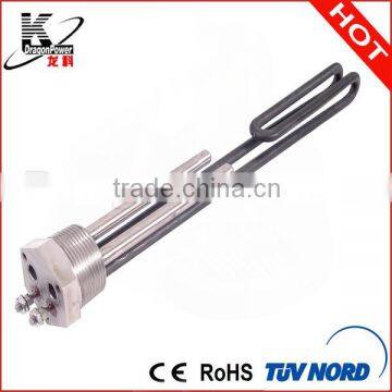 Electric flexible straight tubular heater for ovens, grills and refrigerators
