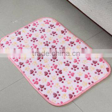 coral fleece floor mat and carpet with stripe