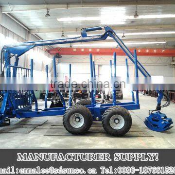 Log lift crane with trailer/ Timber traciler with grappler                        
                                                Quality Choice