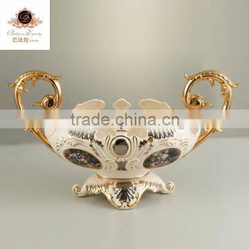 2016 taobao hotsale European style classical decorative 31"flower vase bowls