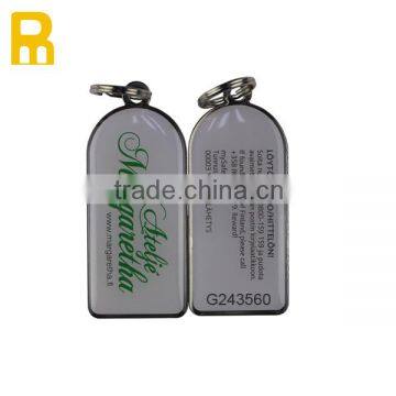 Custom Metal Key Chain With Custom Web Info and qr Code photo-3