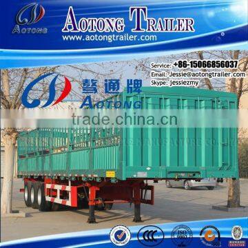 High quality lwo price 3 axles 60 ton store house bar cargo semi trailer for sale