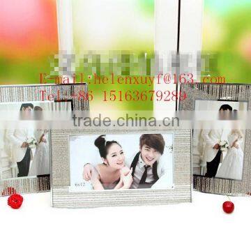 crystal glitter silkscreen souvenir gift glass photo frame