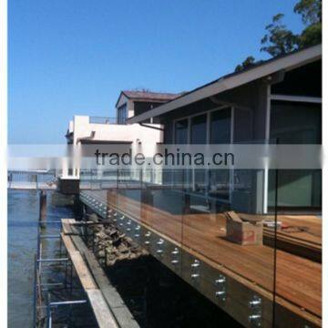 Stainless Steel Double Glass Standoff With 200*100*10mm Back Plate